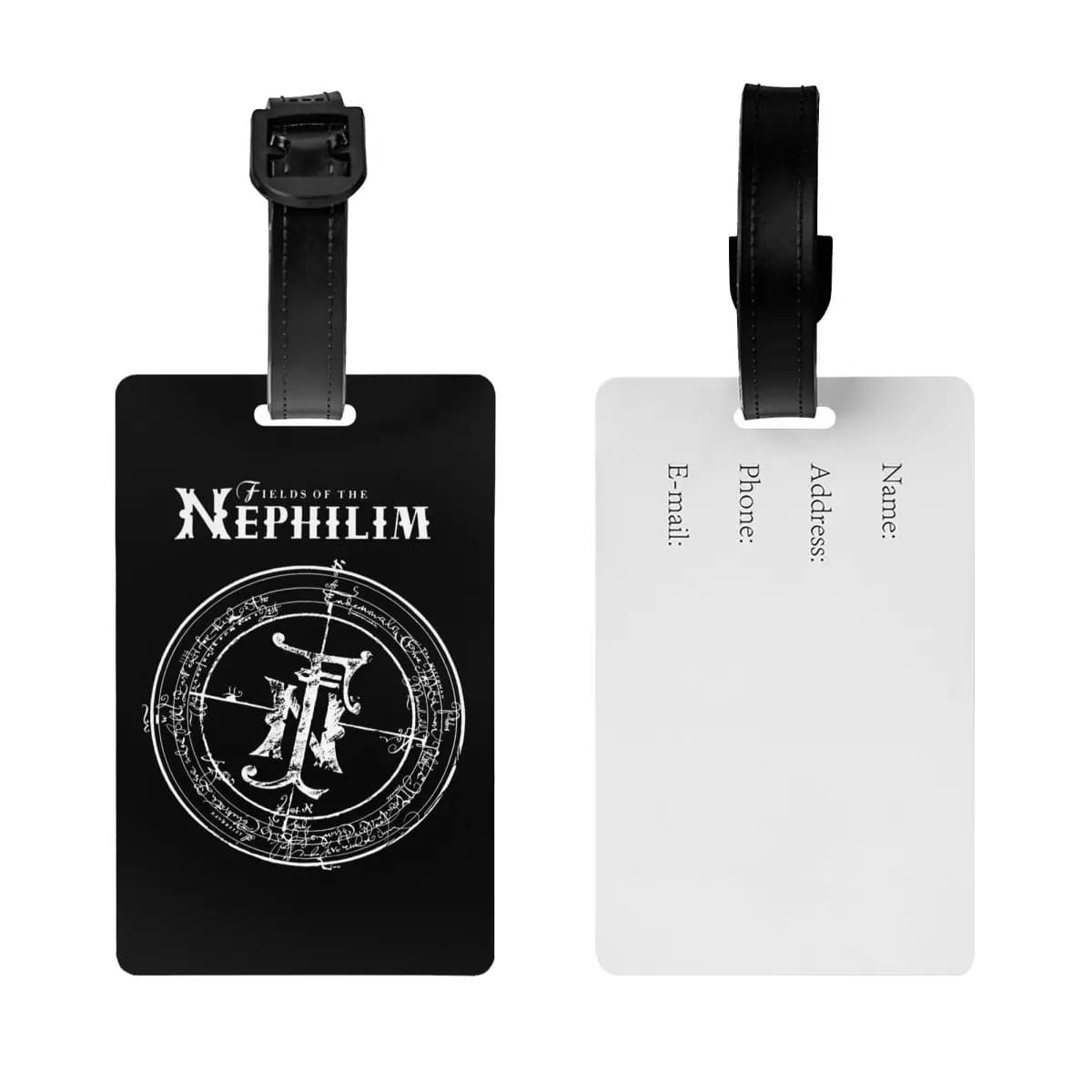 Etichette per Bagagli 'Fields Of The Nephilims Forever Remain', Accessori per Valigie, Etichette per Bagagli da Viaggio, Porta Etichette con Nome e ID