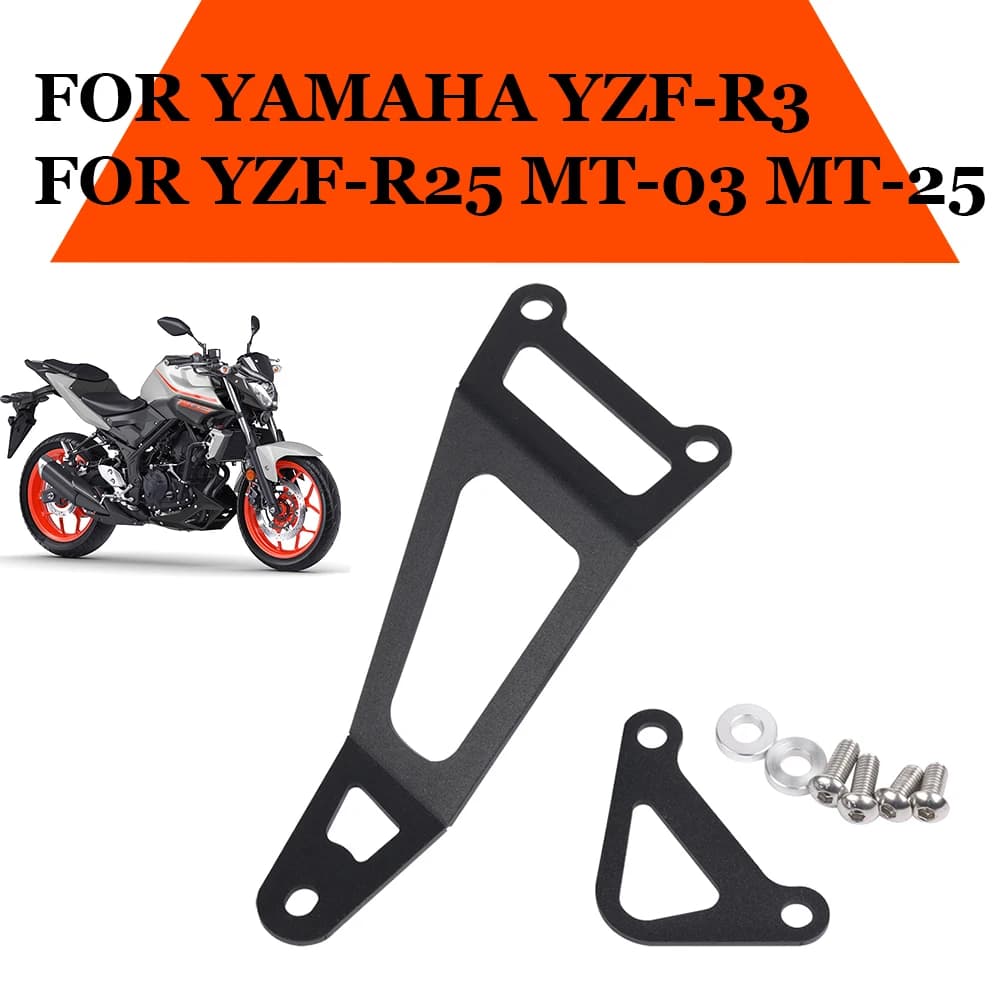MT25 YZF R25 R3 2014 - 2023 2022 Exhaust hook bracket YZFR25 Rear pedals Poggiapiedi Closing plate for YAMAHA MT03 MT 03 25