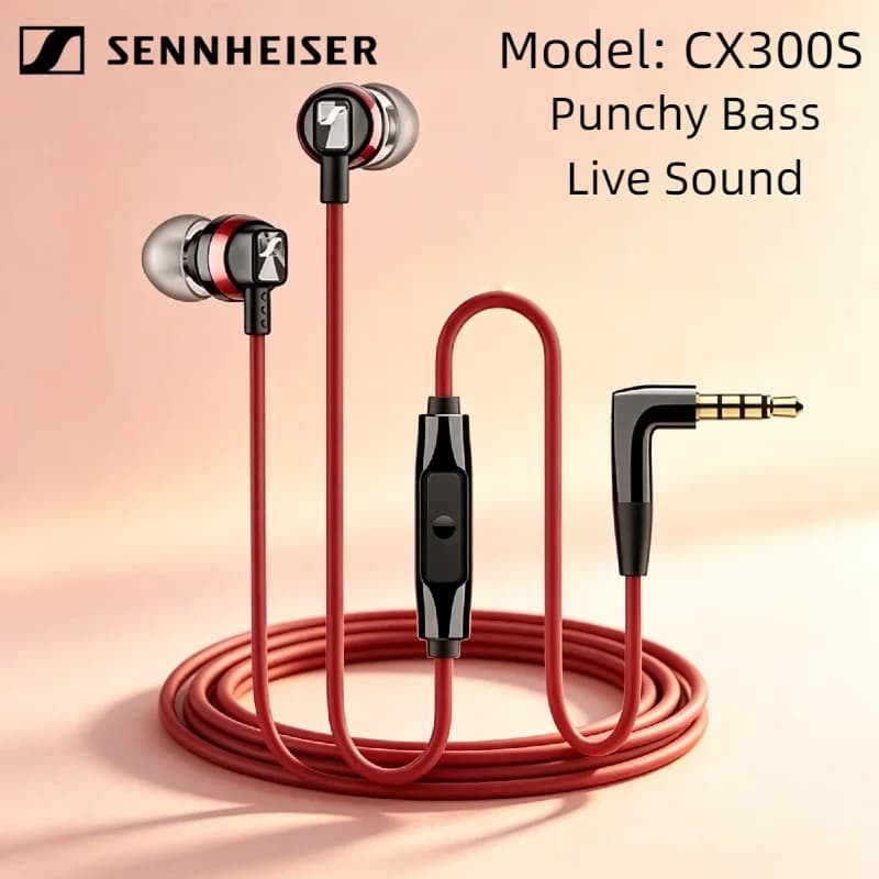 Cuffie Gaming In-Ear Sennheiser CX300S 2026 con Cancellazione del Rumore, Controllo Intelligente e Audio Puro Elite