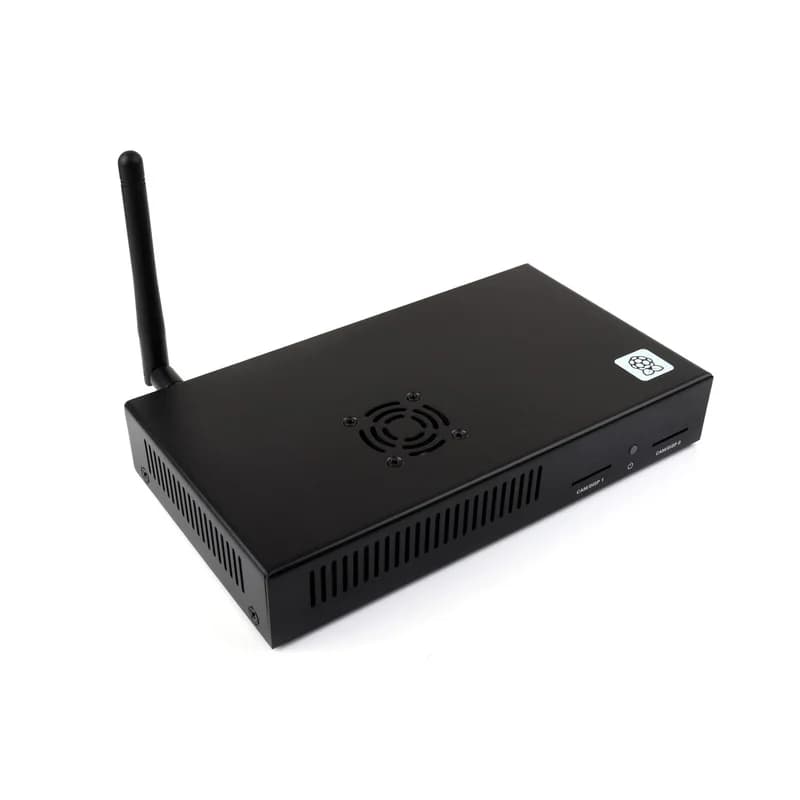 Z per Waveshare Raspberry Pi Compute Module 5, custodia in metallo con ventola di raffreddamento per scheda IO