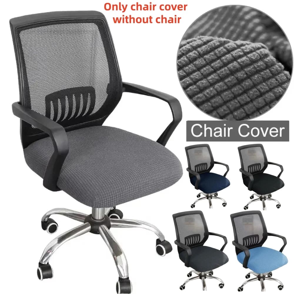 1pc Only Chair Cover Without Chair, Chairs Cover Stretch Office Chair Anti-dust Gaming Armchair Beef Tendon Seat Protector