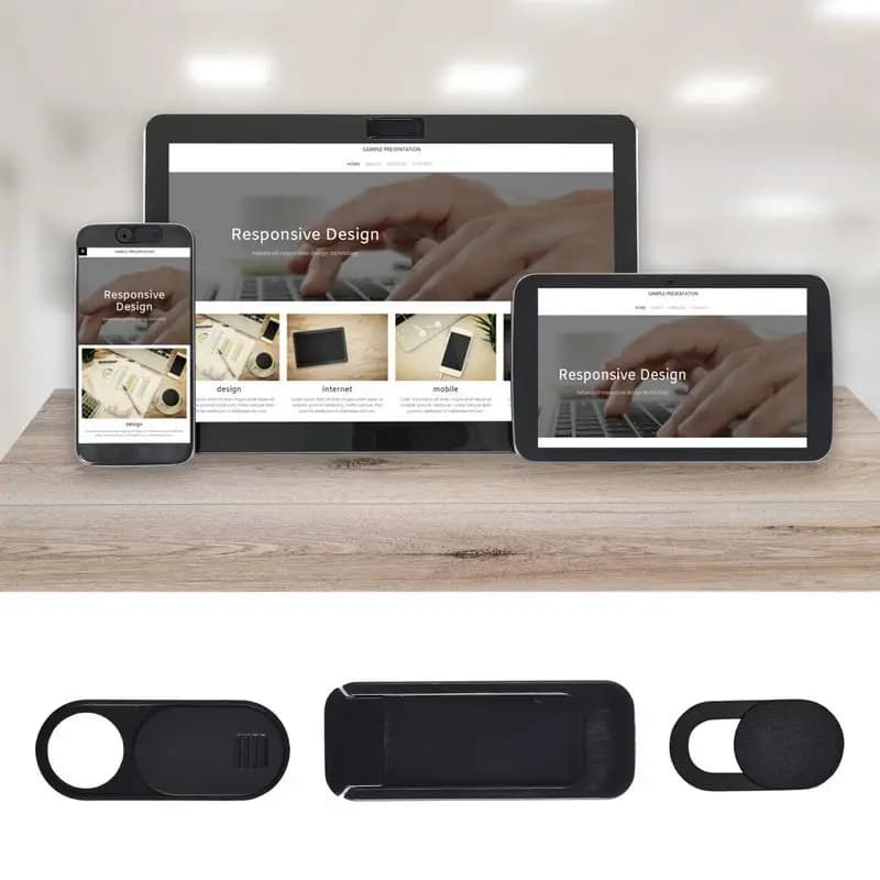 Sneaker for webcam cover Privacy cover Slide wall decal Ultra slim design for camera Web slide slider PC Tablet Smartphone