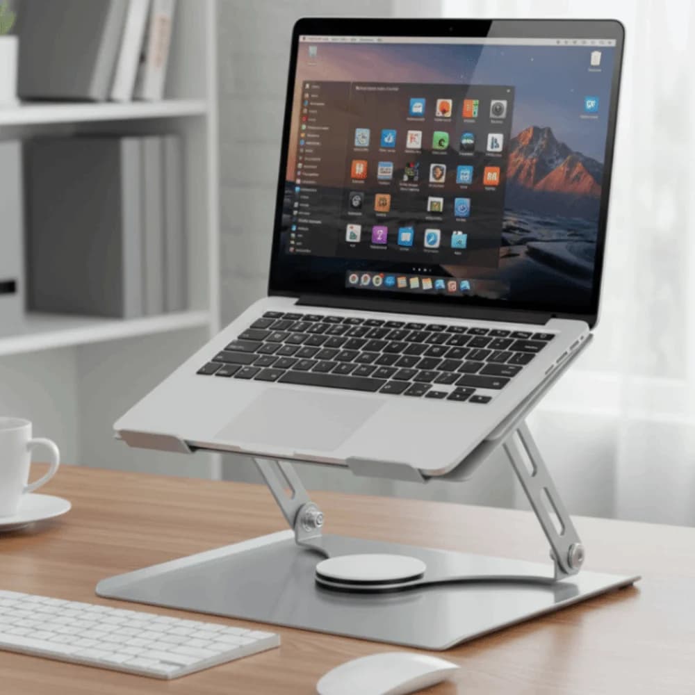 360 ° Ventola di raffreddamento girevole Staffa per laptop Supporto per base di raffreddamento per notebook regolabile pieghevole Raffreddamento portatile
