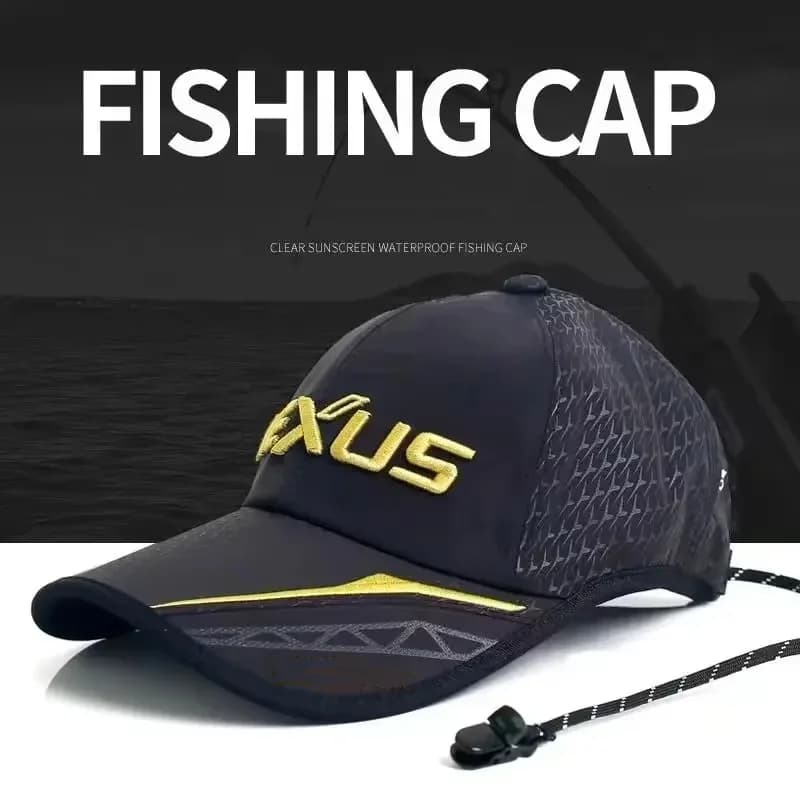 Fishing caps with breathable solar protection Adjustable fishing caps for adult man Waterproof fisherman hat with summer sunshade with clip