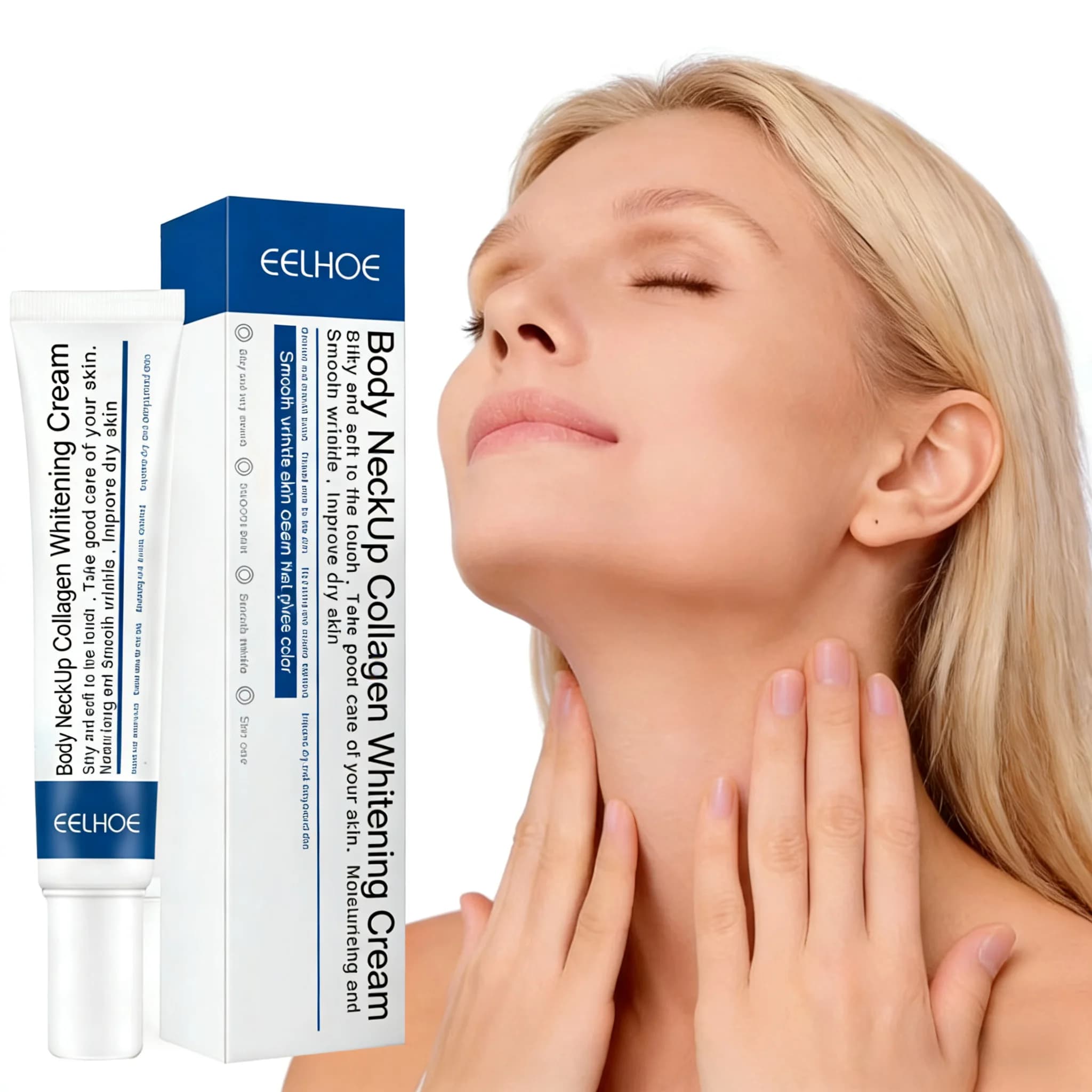 EELHOE Collagen Cream for Collo, Removes Rugs, Anti-Age, Rassodante, Illuminante, Hydratante, Skin Care