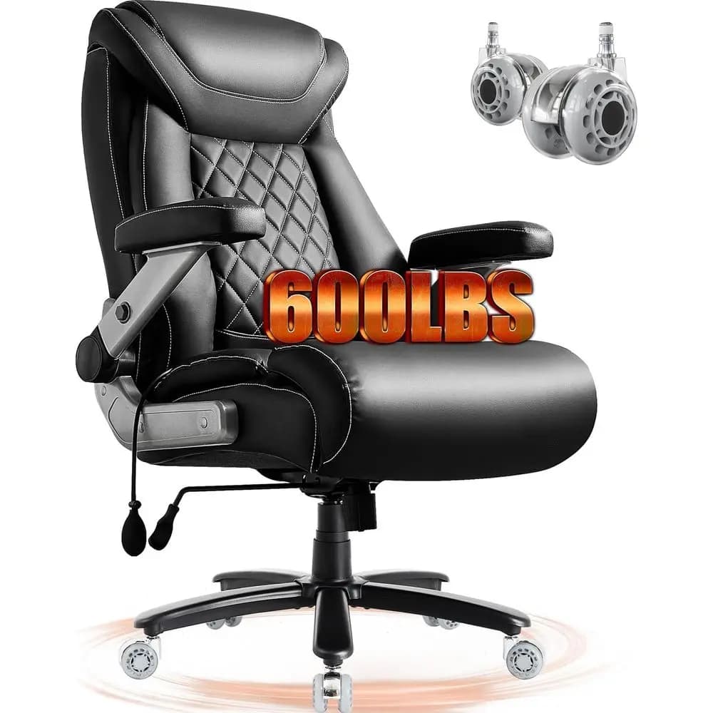 Ergonomic Heavy-Duty Gaming Chair with Wide Seat, 5D Armrests, and Adjustable Lumbar Support