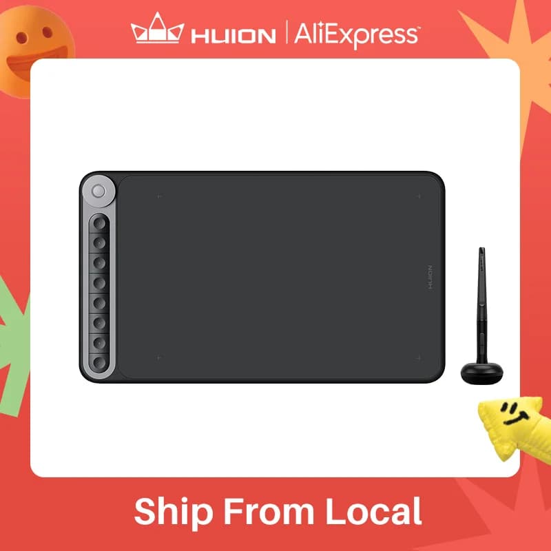 Huion Inspiroy Dial Q620M Tavoletta grafica Tavoletta grafica con penna digitale da disegno wireless con quadrante per PC e Android