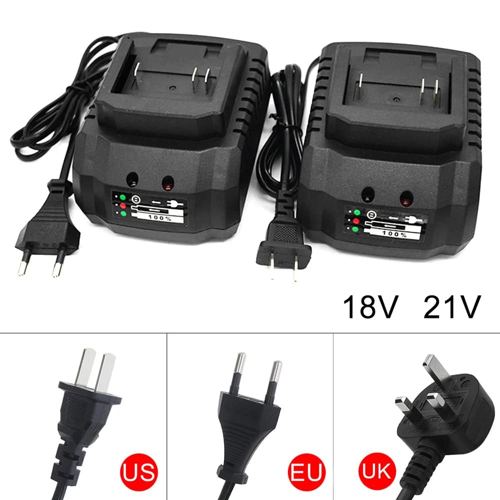 Caricabatteria agli ioni di litio 18V 21V Carica rapida per Makita BL1415 BL1815 BL1830 BL1850 Utensili elettrici Caricatore portatile Spina USA/Regno Unito/UE