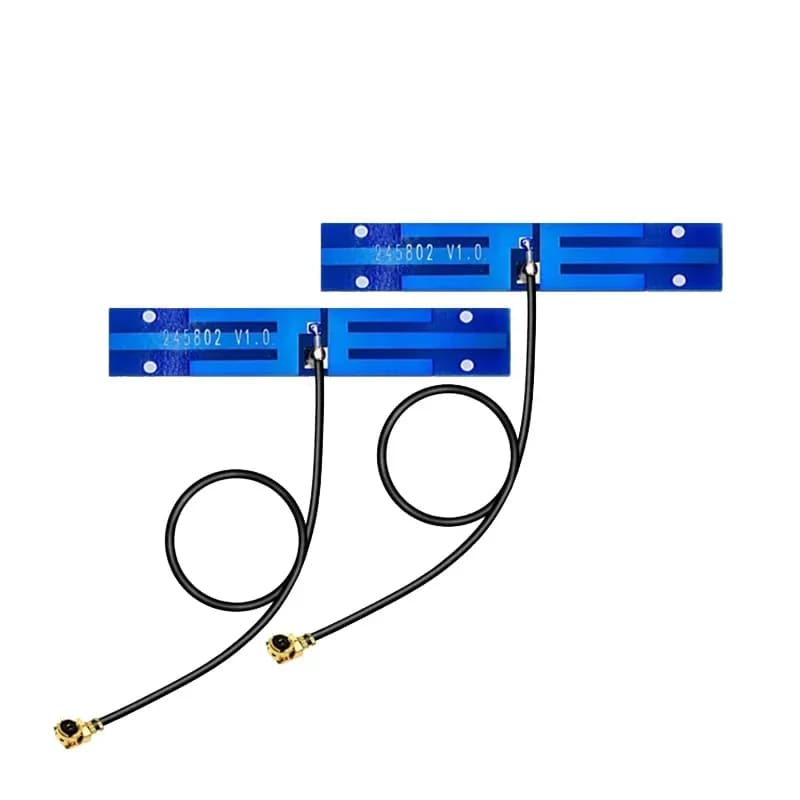 2 pz 2.4G 5.8G PCB Interno WIFI Antenna I-P-E-X Connettore A Saldare Omni Buletooth Antenna 4dBi IEEE b/g/n WLAN