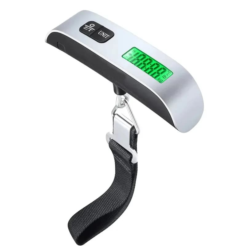 Bilancia Digitale Portatile da 50kg/10g, Bilancia Elettronica per Cucina, Bagagli e Valigie da Viaggio
