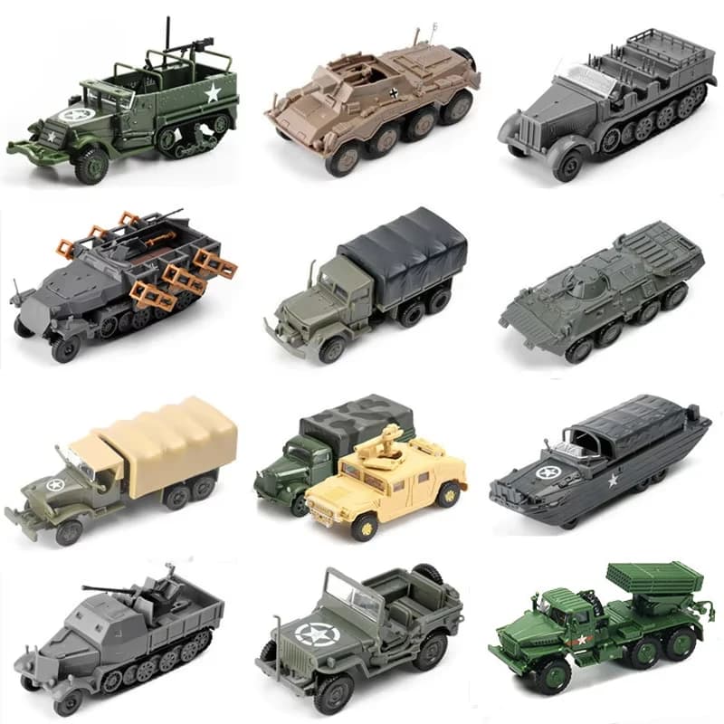 4D 1/72 Veicoli Militari di Montaggio Puzzle Modello Camion Hummer Tavolo di Sabbia Gioco di Guerra Carro Da Combattimento Auto Blindata Giocattolo di Plastica