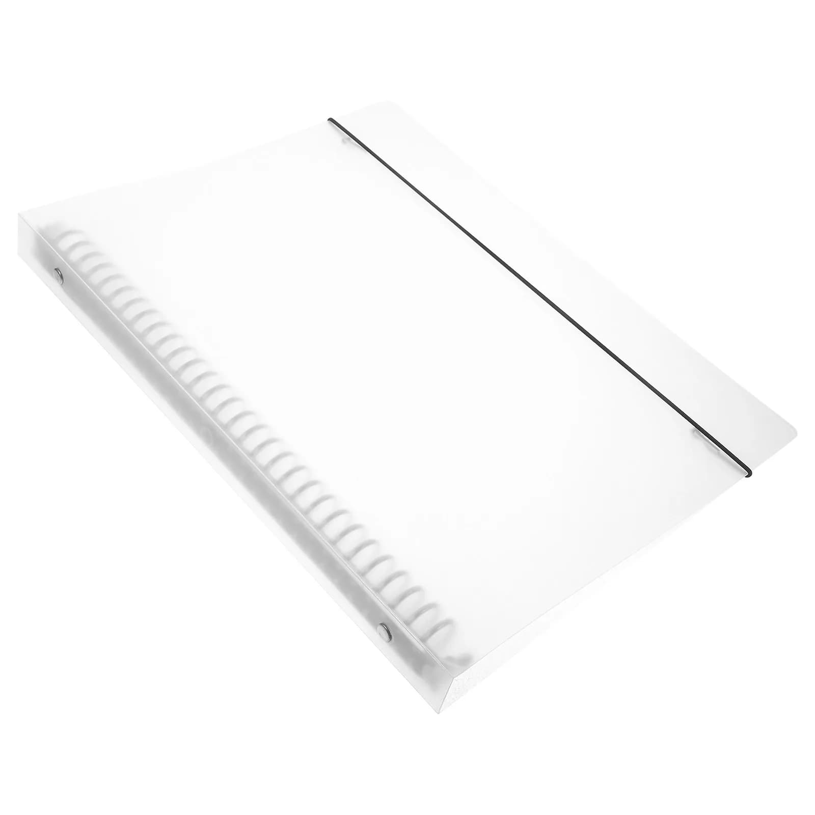 Copertina per Quaderno in PP Trasparente Premium, Rilegatore per Diario, Agenda da Viaggio, Planner, Appunti di Lavoro, Schizzi, Studio, Ricaricabile