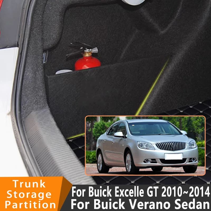 Accessori Auto Per Buick Excelle GT 2010 ~ 2014 2013 Berlina Auto Organizer Tronco Parizione Laterale Tronco Interno Scatola di Immagazzinaggio parti