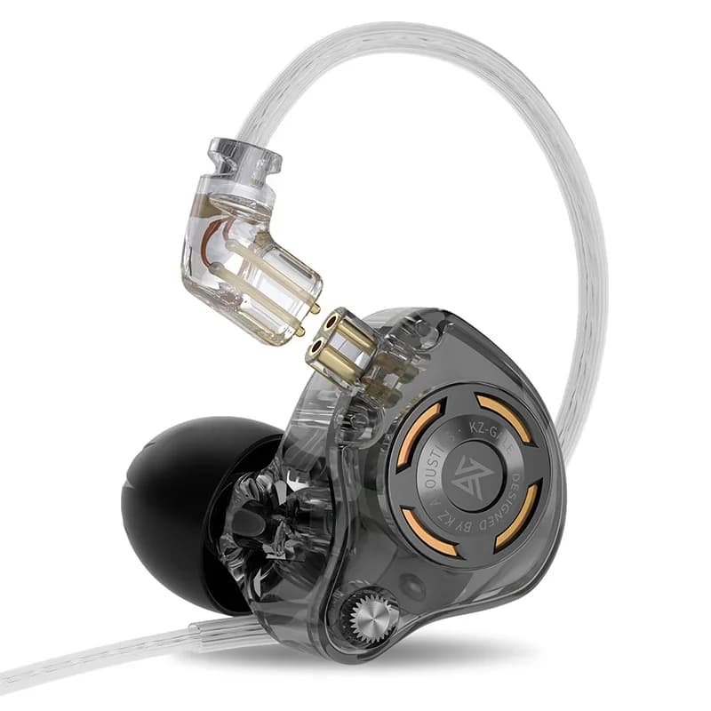 KZ Gale Auricolare HIFI Bass Earbud Cuffie da gioco e musica Driver dinamico super lineare Design staccabile