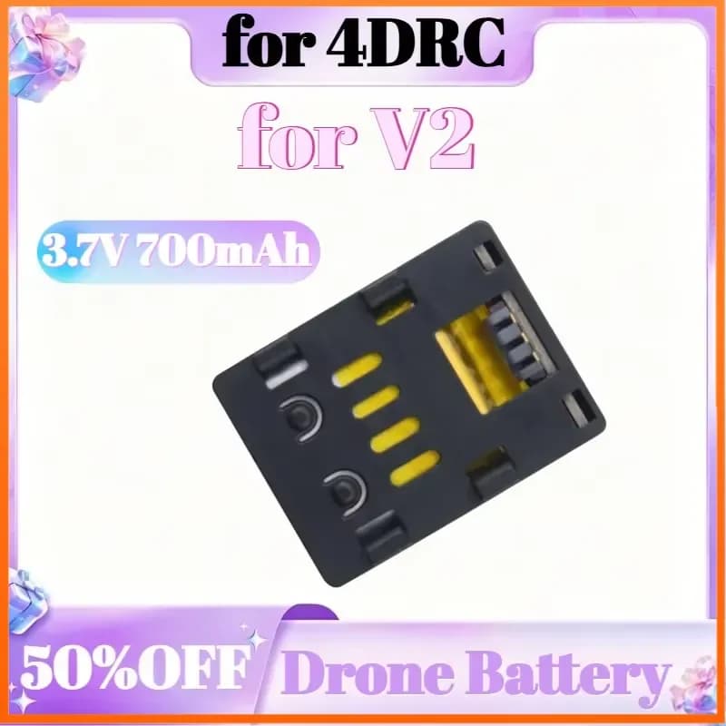 Batteria Ricaricabile 3.7V 700mAh per Elicottero Mini 4DRC V2, Accessori e Parti di Ricambio, Batteria Lipo per Drone