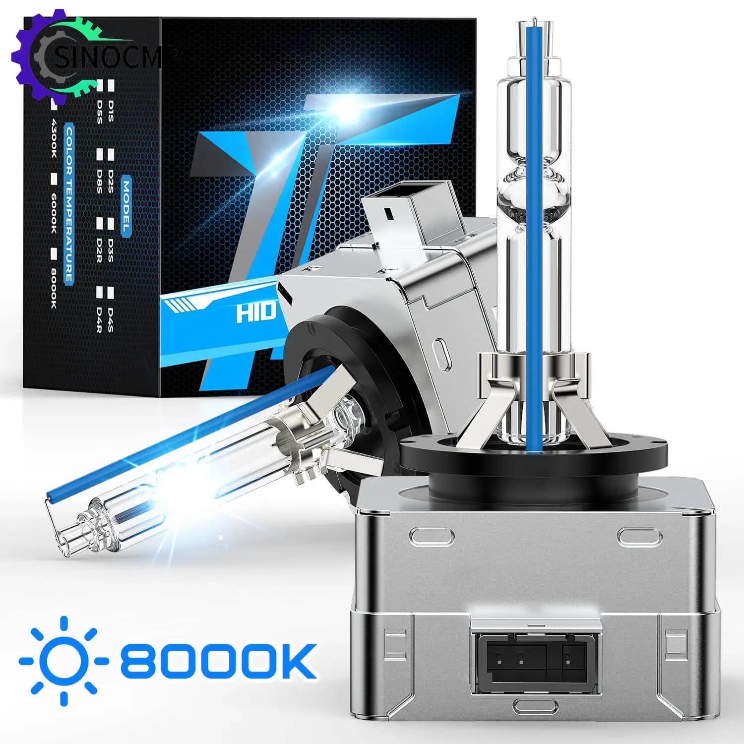 2Pcs D3S HID Bulbs Xenon Headlight Bulb Car LED Headlights Canbus 35W 8000K Standard Lamp Cars Head Light Accessories Replace
