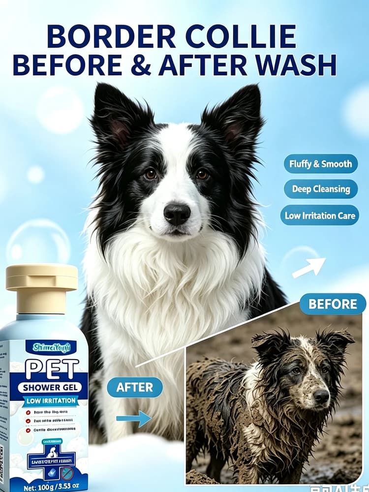 Hypoallergenic Shampoo & Conditioner For All Breeds Of Cats And Dogs (Suitable For Border Collies, Poodles, Etc.)