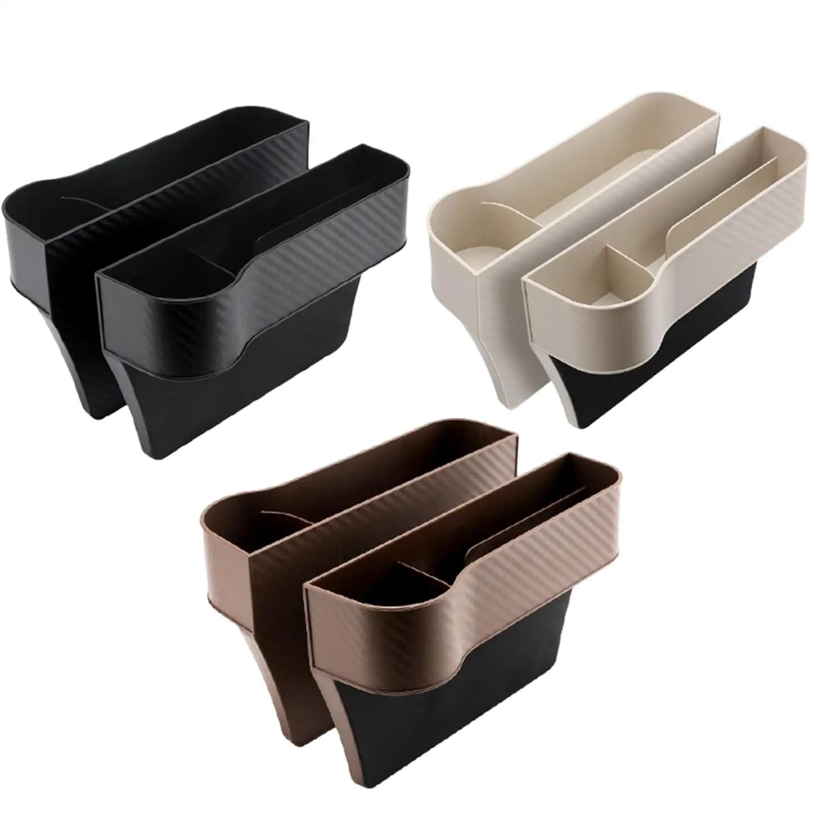 Organizzatore per spazi vuoti del sedile anteriore dell'auto Inserto professionale multifunzione premium tra il sedile e la console Realizzato in plastica ABS durevole