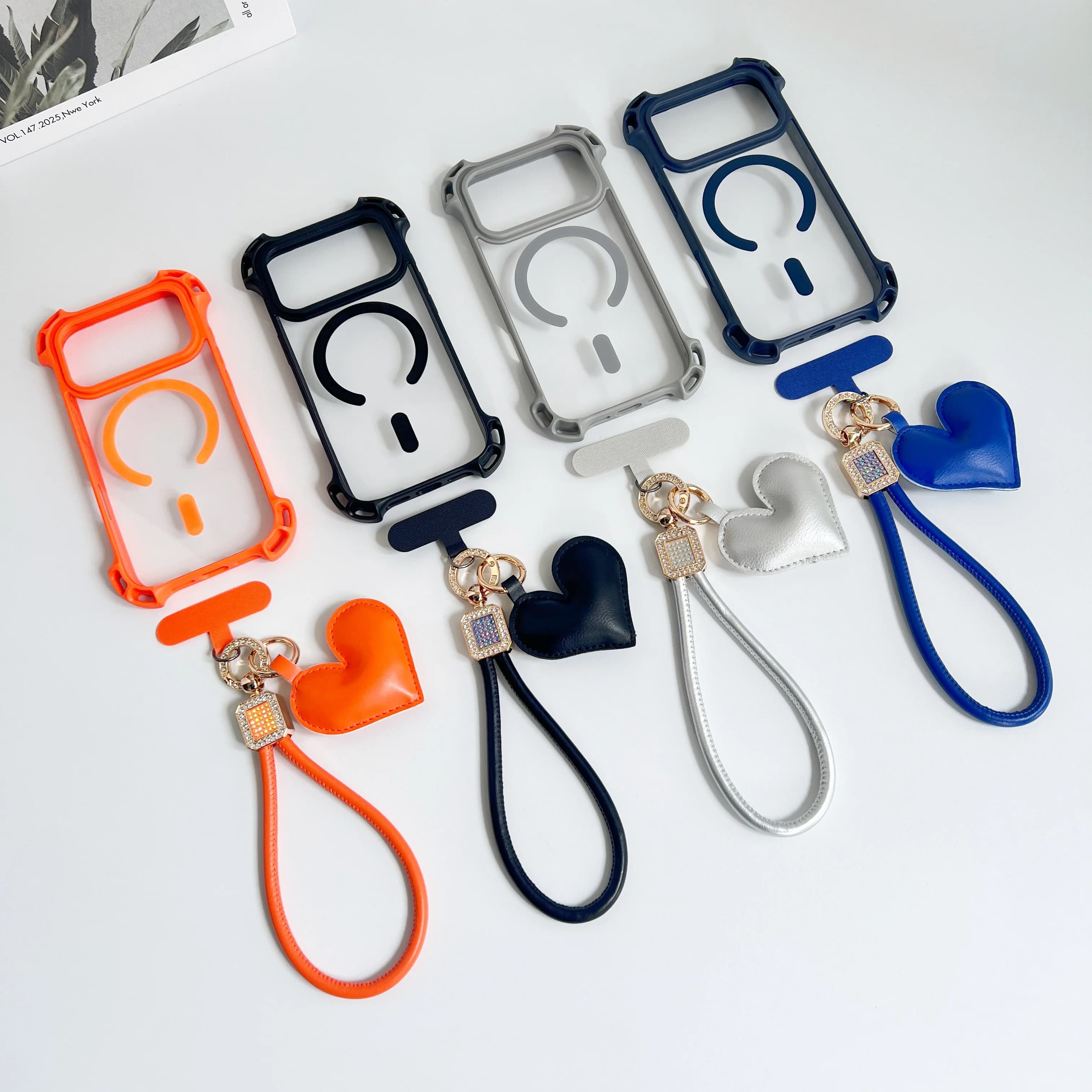 Custodia per telefono con cinturino in pelle, adatta per iPhone 17 Pro Max Ciondolo 16, 14, 15 Plus 12, 11,13 Pro Custodia protettiva antigoccia