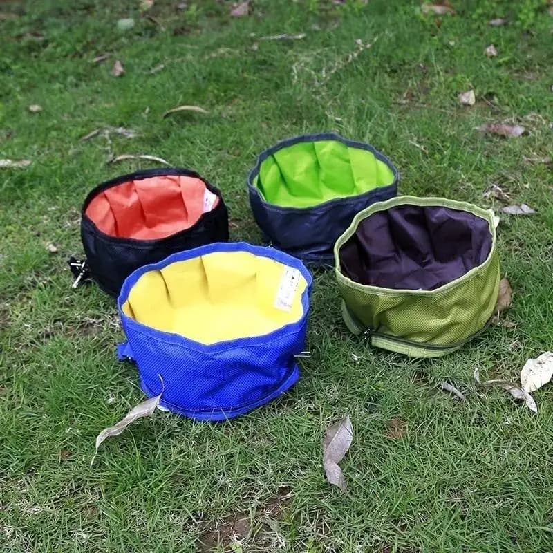 1Pcs Portable Foldable Pet Bowl 1100ML Large Volume Dog Puppy Food Water Container For Outdoor Travel Hiking Camp Pet Supplies