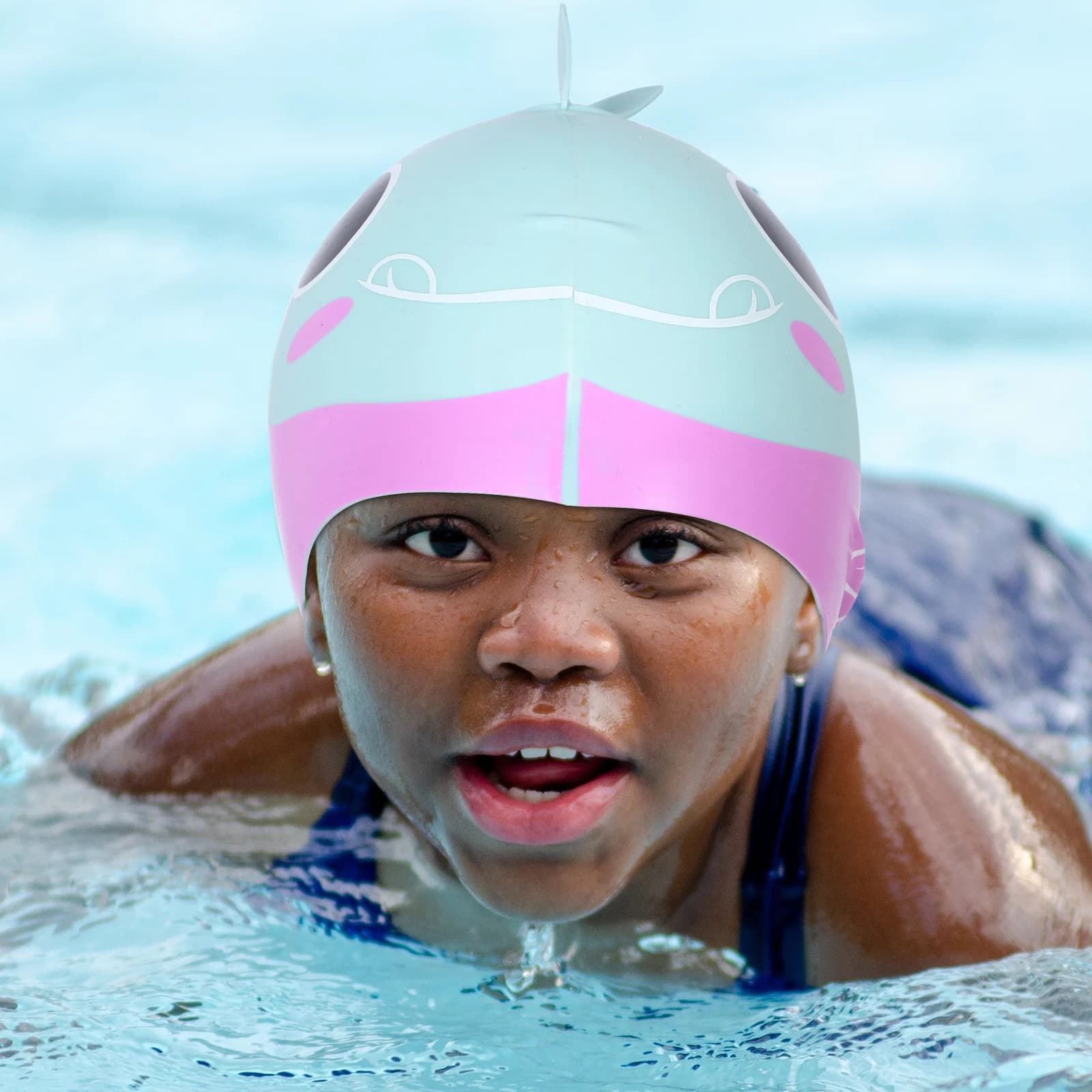 Silicone Swimwear for Hair Protection, Unisex Flexible Hat Reusable for Water Sports, Adults and Children