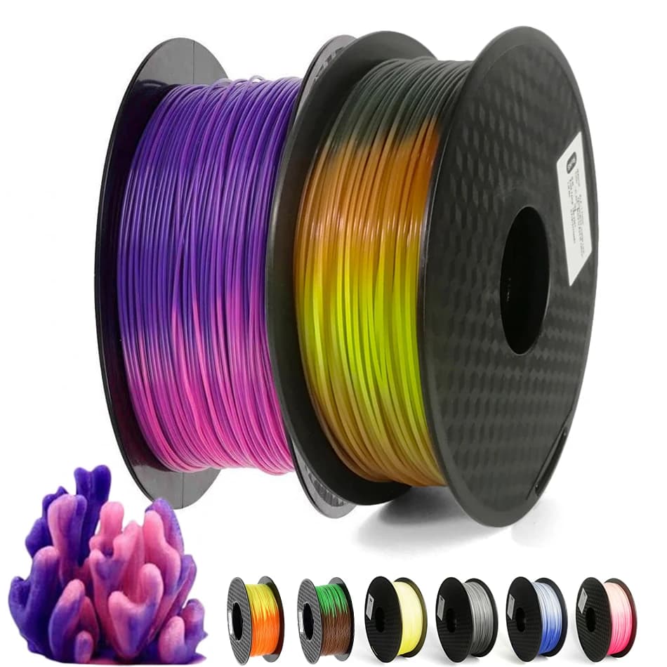 PLA thread for 3D printer Filament for sublimation of 1.75 mm Color change with temperature 1 kg 250 g 3D printing material 3D pen material