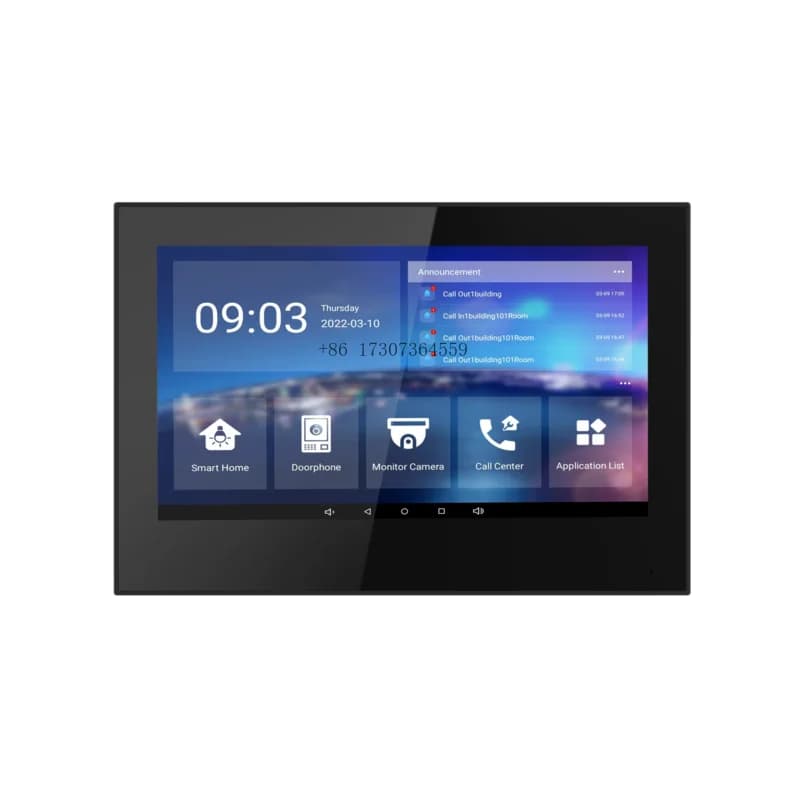 7 pollici Android Tuya Smart Citofono Zigbee Gateway integrato Pannello di controllo intelligente Smartlife Smart Home CCTV Telecamera di sorveglianza Porta
