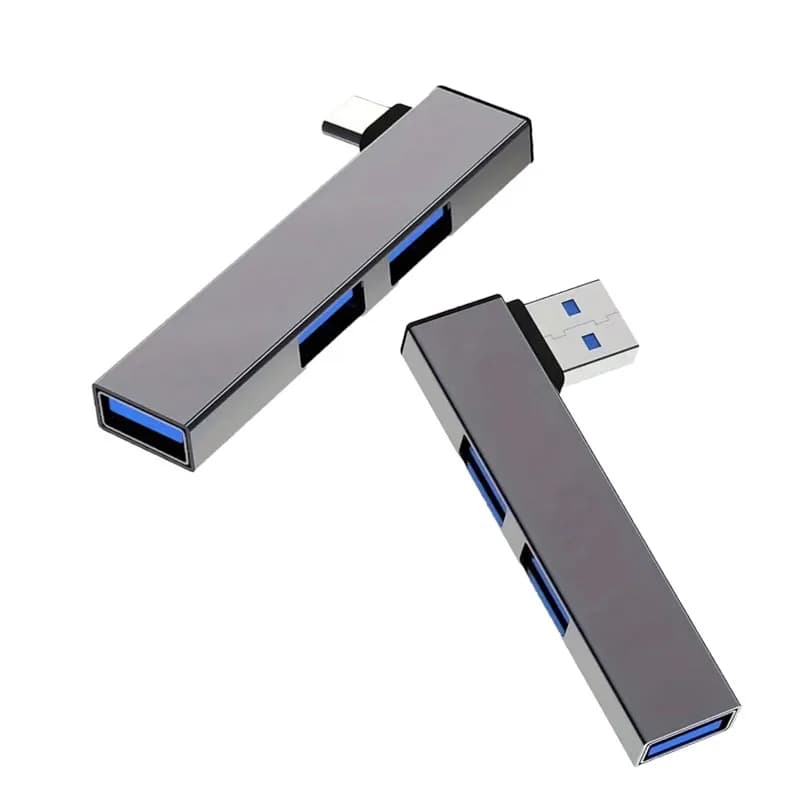 Hub tre in uno, hub con tre interfacce USB e docking station per computer 3.0, adattatore OTG multifunzionale adatto