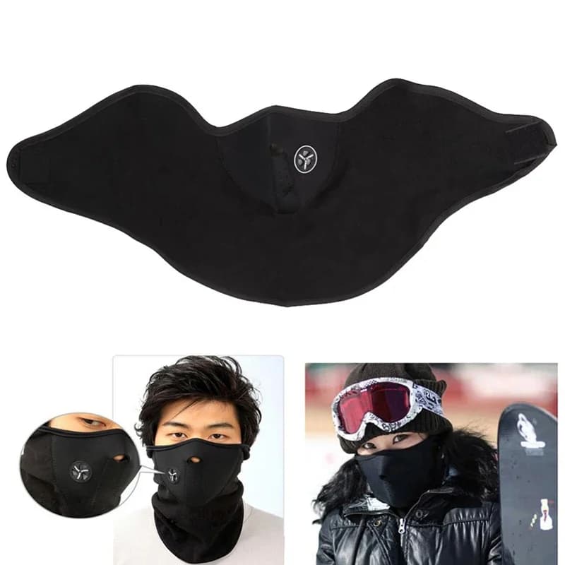 Maschera per moto Casco da motore per esterni Cappuccio Bandana Sci Sport Collo Mezza maschera Maschera antivento antipolvere Amagi