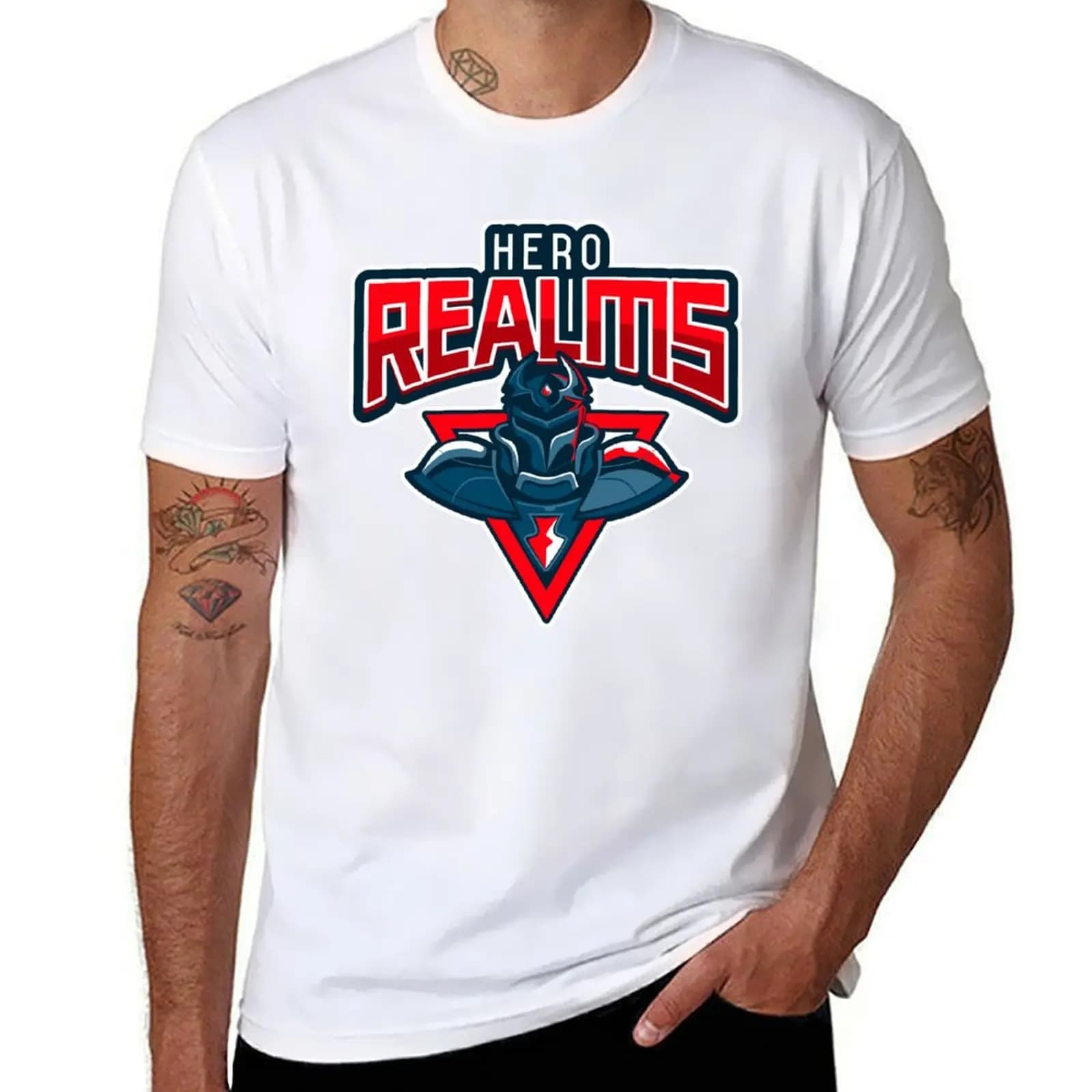 T-shirt da gioco da tavolo Hero Realms t-shirt da uomo t-shirt da uomo di design t-shirt di lusso da uomo