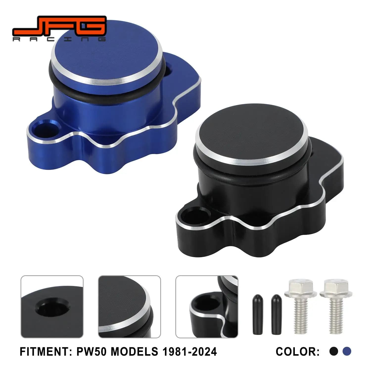 Coperchio pompa olio Accessori moto Tappo olio Motore a gas Tappo serbatoio carburante 6061 Alluminio per modelli PW50 1981-2024 Dirt Pit Bike