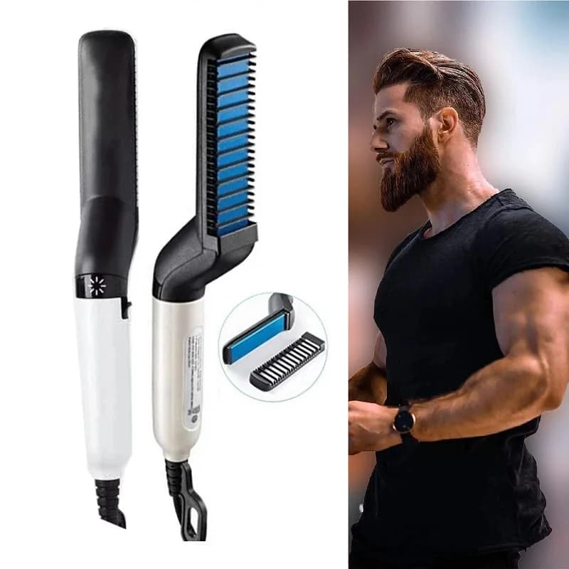 Hair styling equipment Brush for smoothing quick beard Electric brush for smoothing hair Thermal brush Men magic massage comb