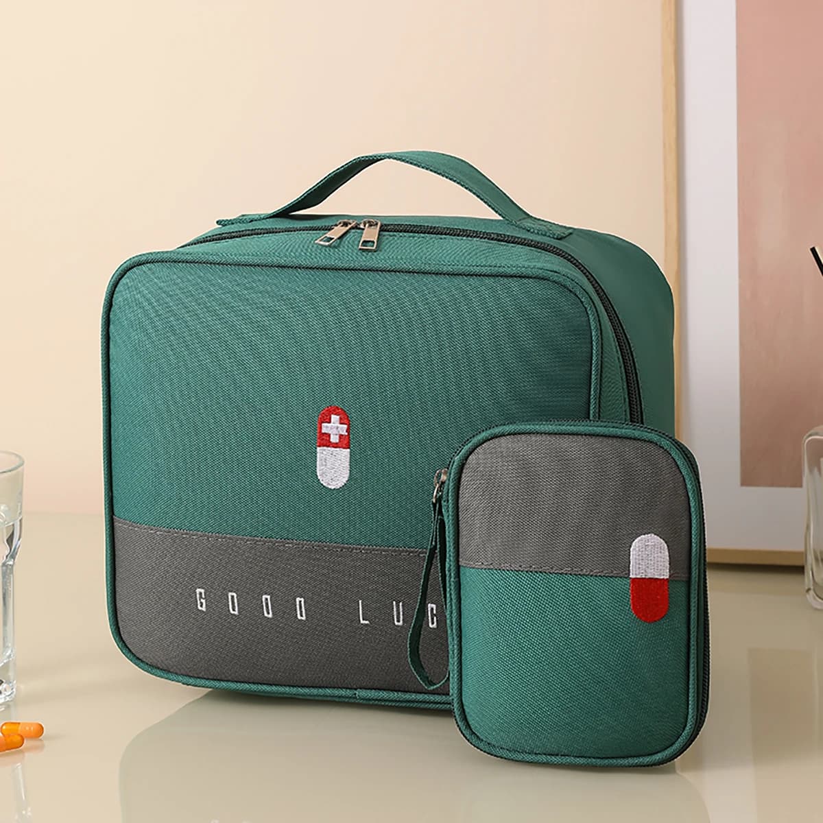 Borse per medicinali portatili, kit sanitari per la scuola di emergenza, attrezzature obbligatorie per gli studenti che ritorno a scuola e borse portaoggetti per