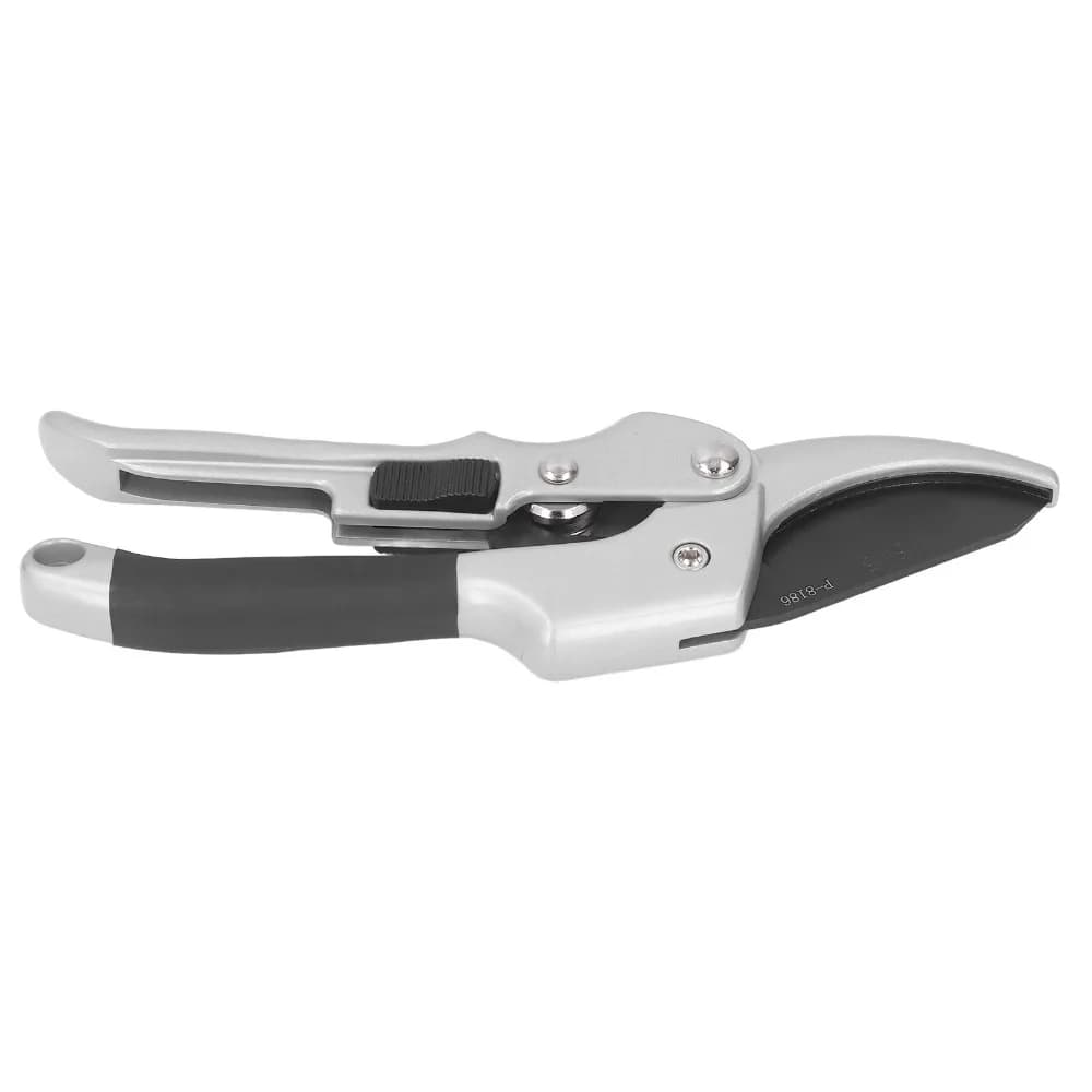 Durable Metal Pruning Shears Hand Operated Sharp Blade Plant Trimming Tool Silver Ergonomic Handle Garden Clippers