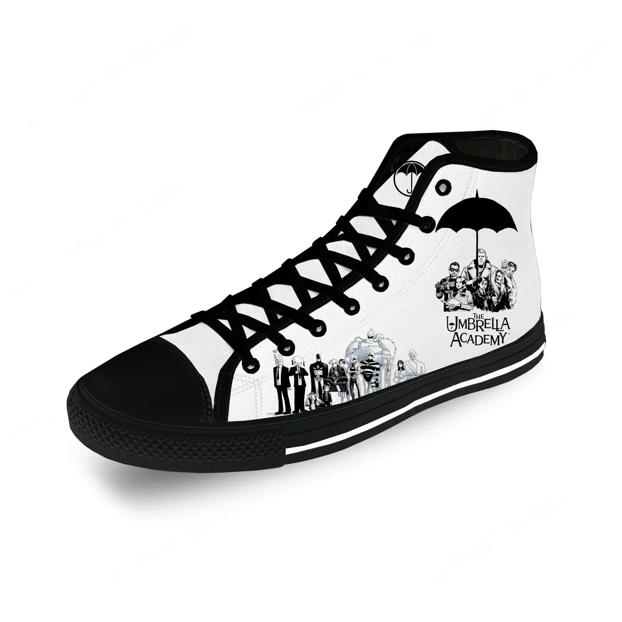 The Umbrella Academy Cha-Cha Diego Vanya Luther Scarpe casual in tela con stampa 3D, sneakers traspiranti per uomo e donna