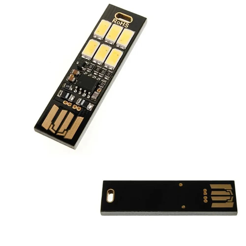 Mini tasca portachiavi lampada da lettura notturna dimmerabile SMD5730 USB luce da libro Touch Control 6 led luce per PC portatile Power Bank