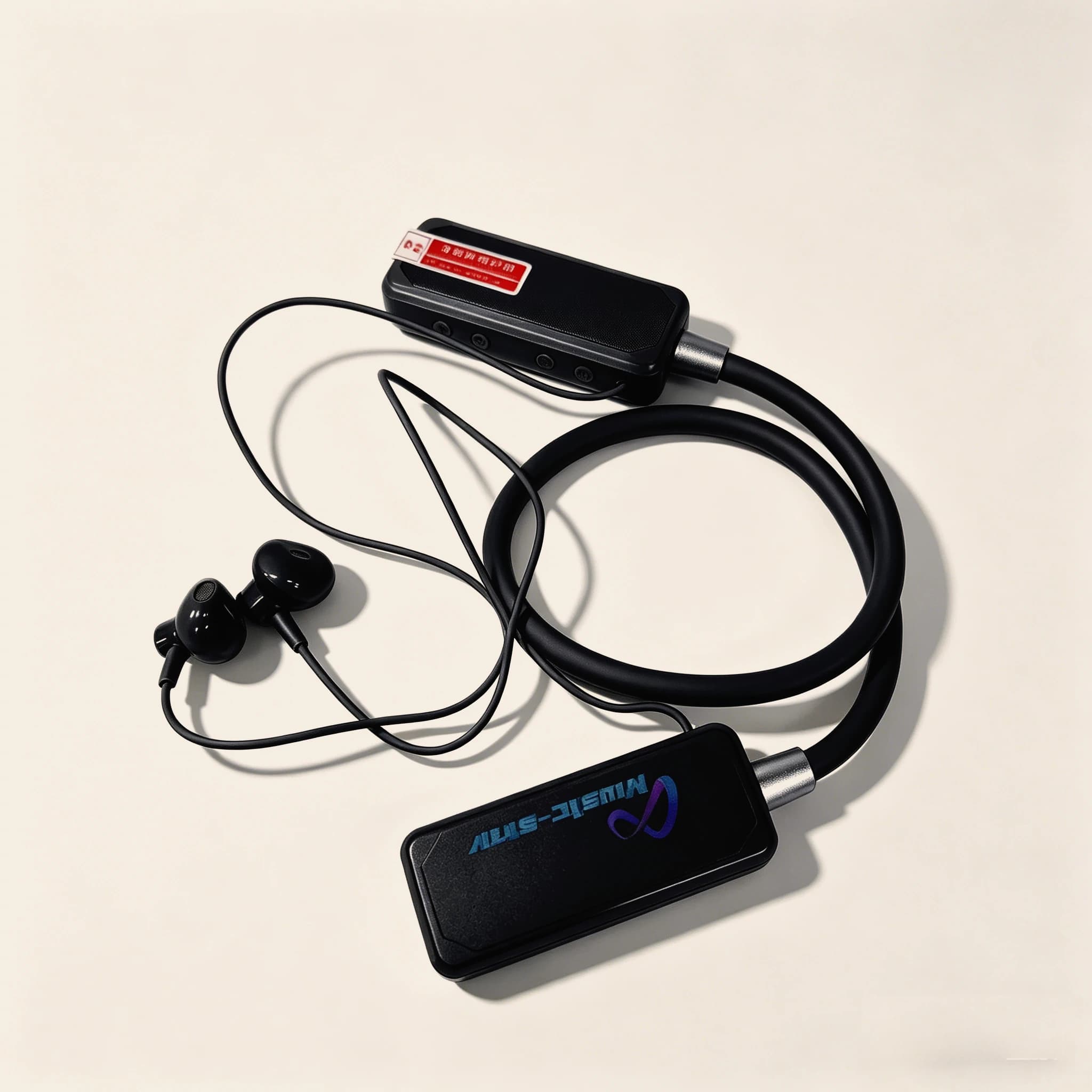 Auricolari con Schermo a Colori, Display Digitale, Bluetooth Wireless, Lunga Durata della Batteria, Cuffie Sportive per Canto e Streaming Live