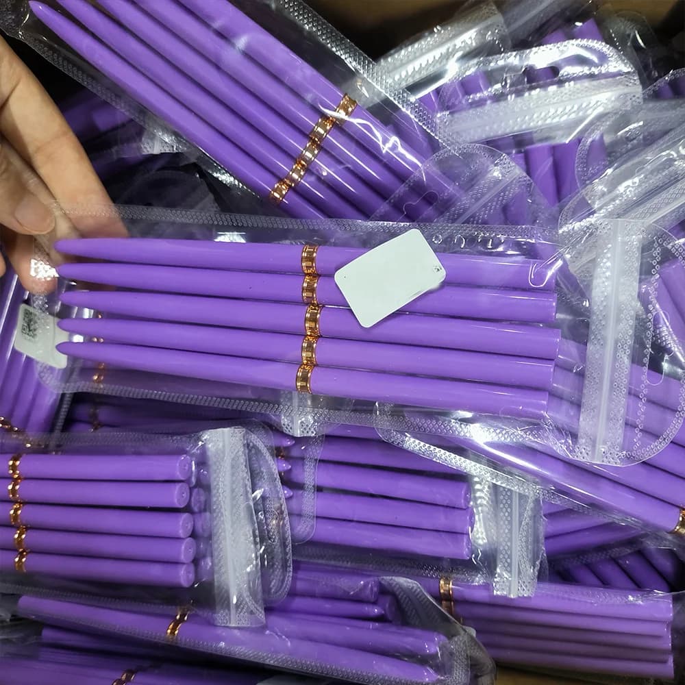 5 Pz 7/9/11/15/25mm Set di pennelli per unghie Viola Linea ultrasottile/Penna per pittura a strisce francesi Gel UV Pennelli per unghie Penna per manicure Strumento