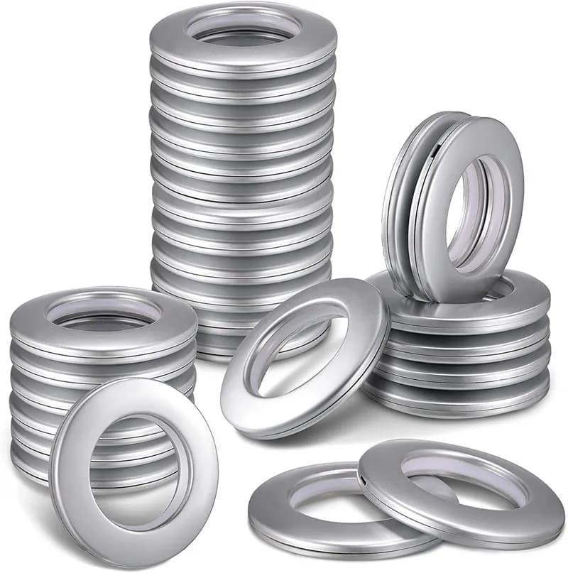 8 pezzi anelli di tenuta per tende diametro interno 40mm anelli romani anello per fori per tende a occhiello per tende a basso rumore per la decorazione del bagno della finestra