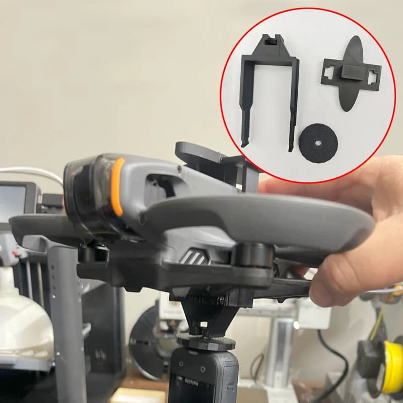 1Set For DJI AVATA2/Go Pro Action Camera Mount Fixed bracket printed in 3D hanging over/less DIY accessories for RC FPV Drone