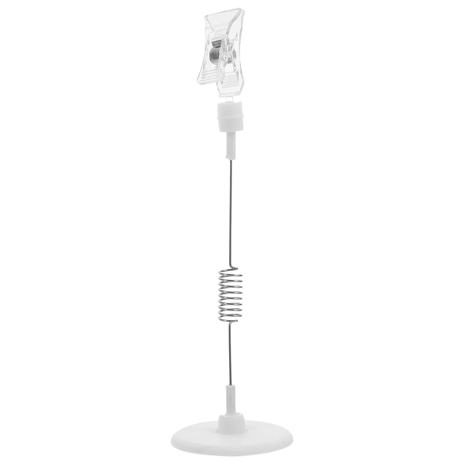 6 Pezzi Porta Prezzo Rotondo Riutilizzabile con Clip, Espositore per Etichette in Plastica ABS per Scaffali di Supermercati e Negozi al Dettaglio