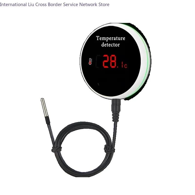 Rilevatore di Temperatura WIFI con Sensore da 1M, Termometro Smart Life, Termostato con Monitoraggio Remoto tramite APP