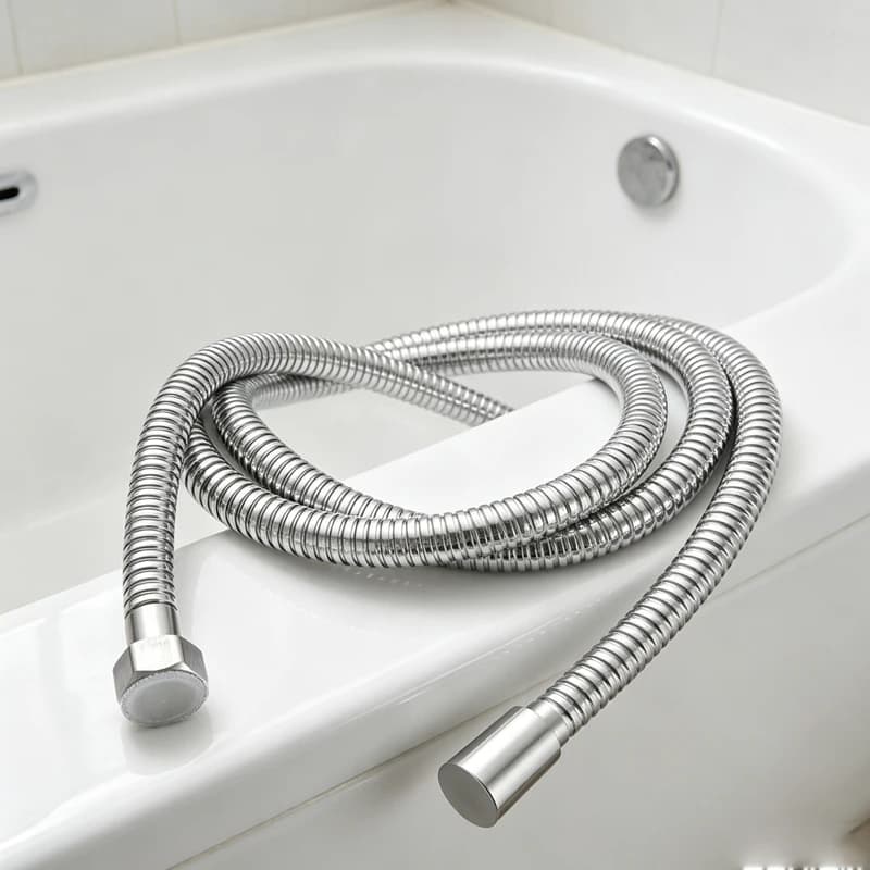 1 Tubo Flessibile Lungo per Doccia, Tubo Flessibile in Acciaio Inossidabile per Bagno e Giardino, Accessorio per Impianti Idraulici