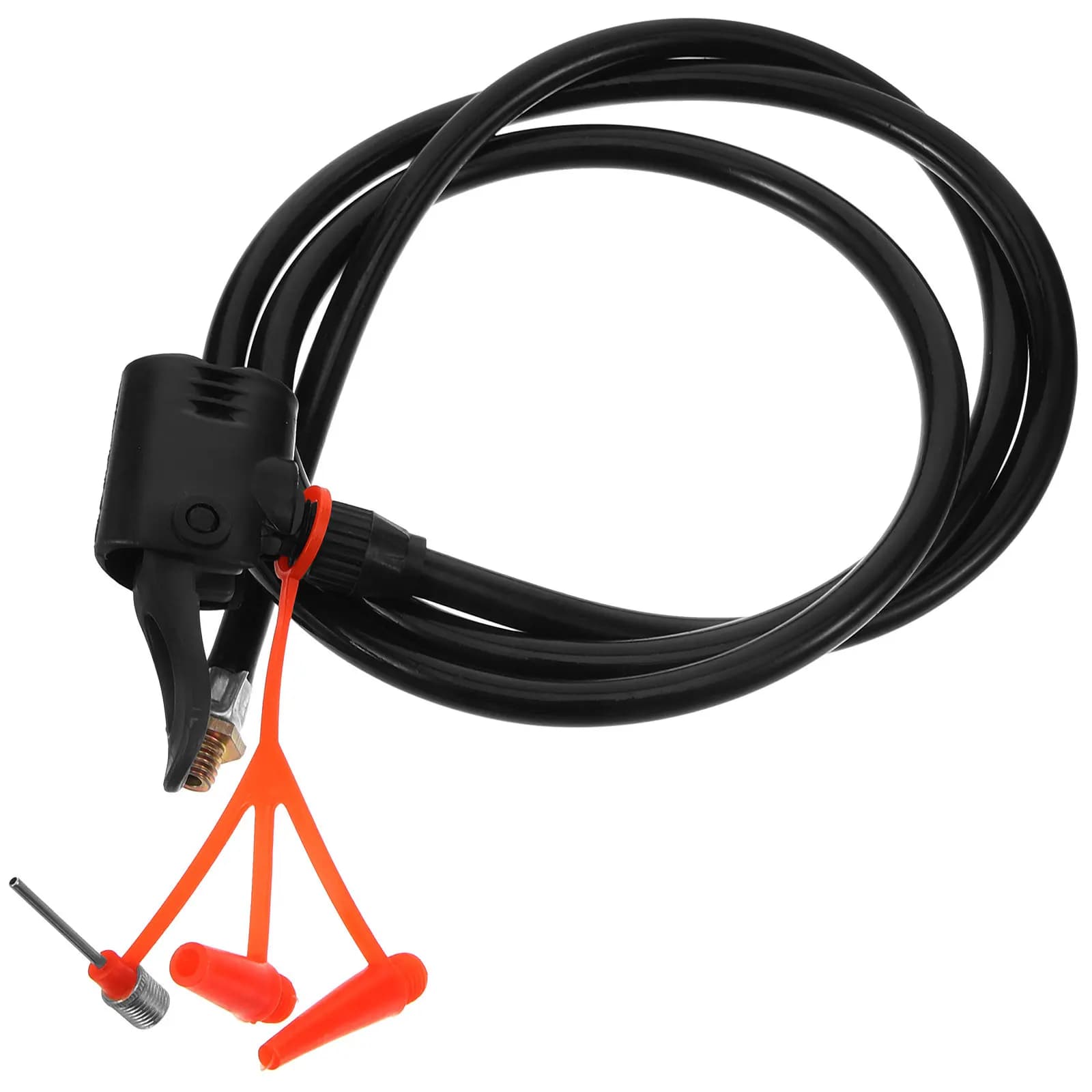 Tubo per Pompa Bici con Testa in Plastica Antigelo, Connettore Universale per Gonfiatore, Tubo per Gonfiaggio Rapido per Ciclismo