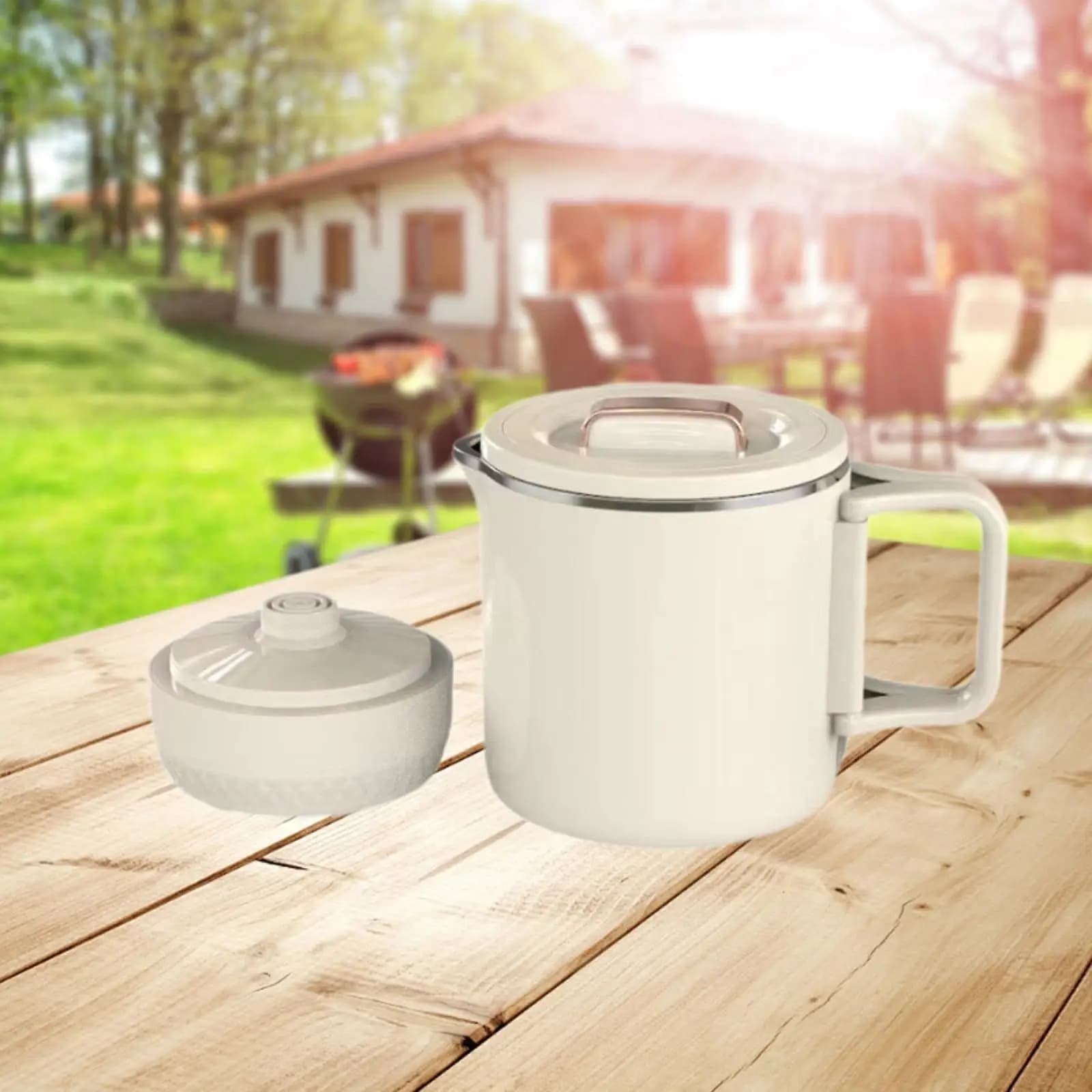 Bollitore per l'acqua 800ml Pratico fornello multifunzionale Mini bollitore elettrico da viaggio per ufficio Hotel Cucina all'aperto Campeggio