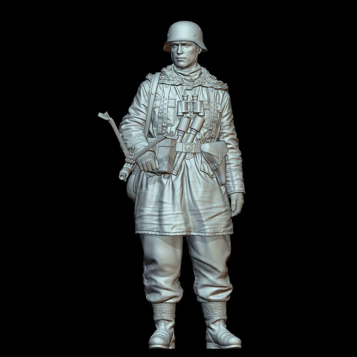 Kit di figure modello in resina 1/16 GK, tema militare, smontato e non verniciato, 255RCB