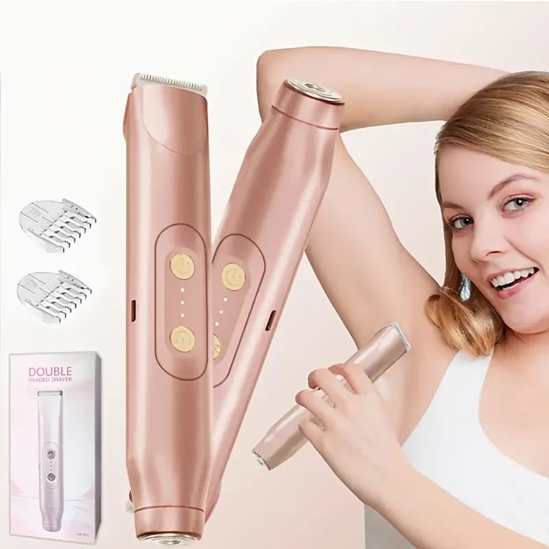Rasoio Elettrico Bikini Trimmer per Donna, Depilatore Indolore per Corpo, Ascelle, Gambe, Viso e Baffi