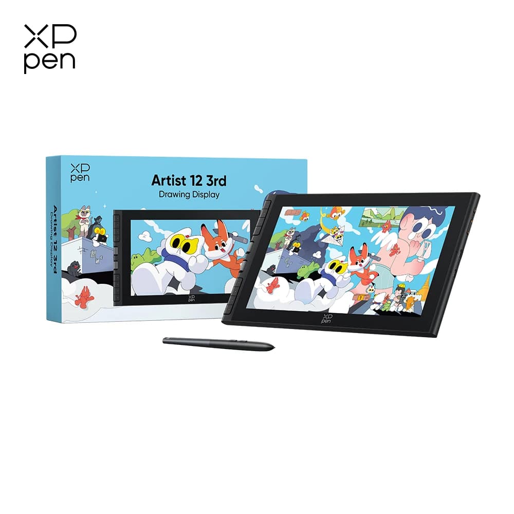 XPPen Artist 12 3a Generazione, Display Portatile per Disegno con Nuovo Stilo X4 Smart, Tasti di Scelta Rapida, Monitor Grafico per Creazione Artistica e Design