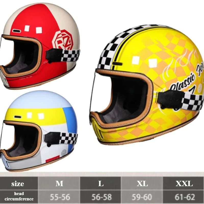 Helmet motorcycle retro ORZ Complete helmet Moto Four seasons Couple Bike helmet road helmet Casco riding helmet Motorcycle helmet
