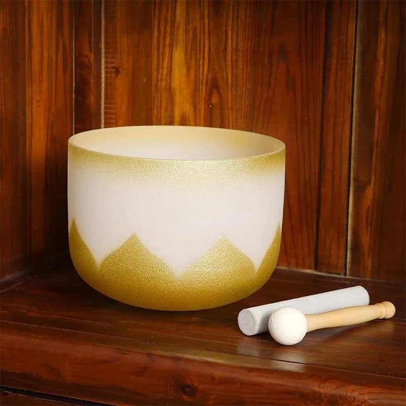 Meditation Singing Bowl Golden Sound Healing Singing Bowls Professional Yoga Sound Bowls Crystal Diapason Percussion Instruments